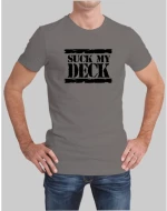 SUCK MY DECK - DJ T-shirt - DARK PURPLE
