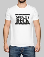 SUCK MY DECK - DJ T-shirt - DARK PURPLE