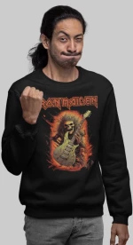 Iron Maiden φούτερ - BLACK