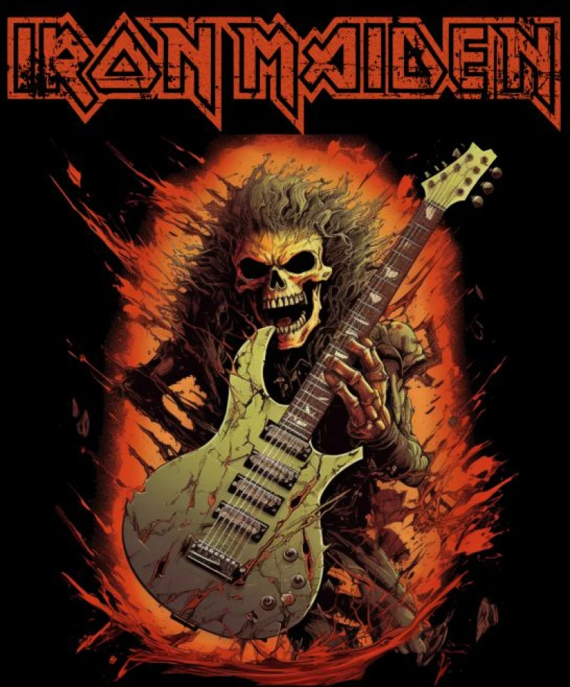 Iron Maiden φούτερ - BLACK