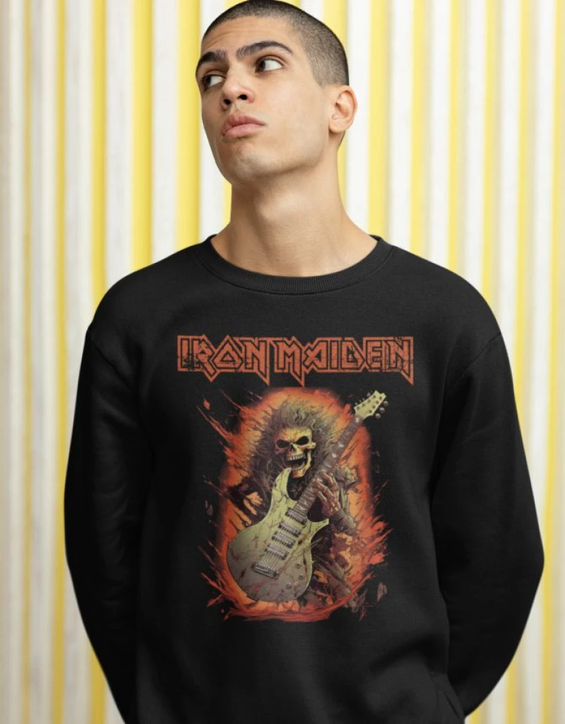 Iron Maiden φούτερ - BLACK