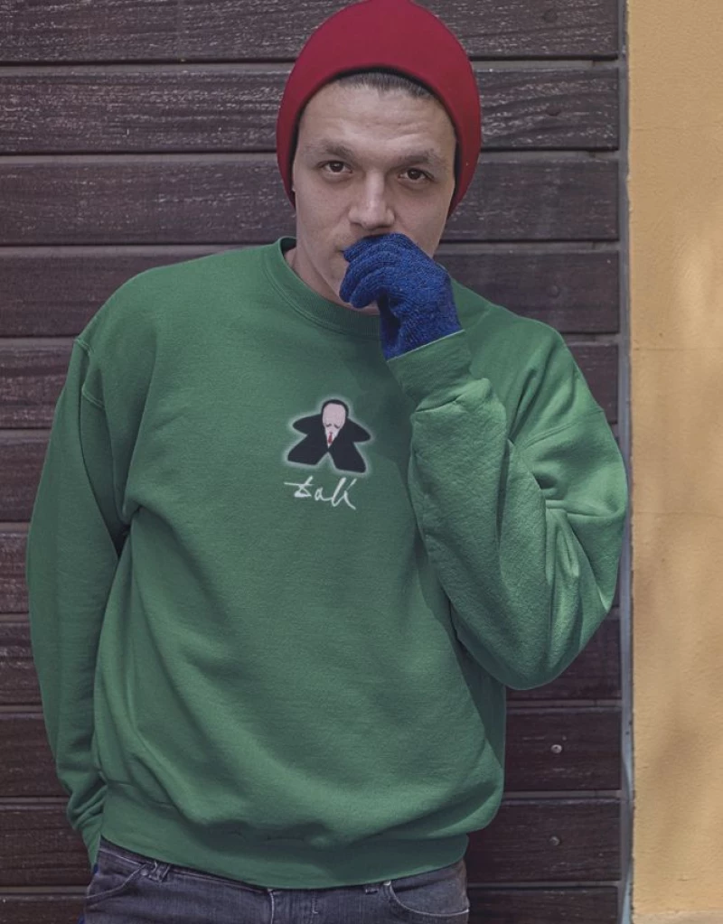 Dali Meeple Φούτερ - BOTTLE GREEN