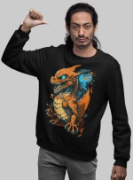 Zombie Charizard φούτερ - BLACK