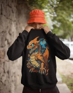Zombie Charizard φούτερ - BLACK