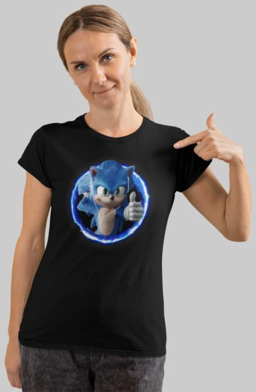 Sonic w t-shirt - BLACK