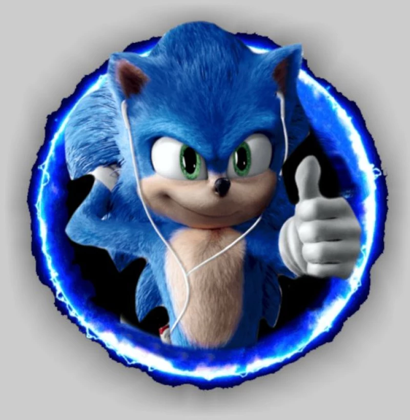 Sonic w t-shirt - BLACK