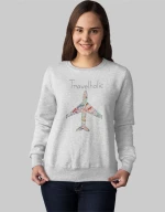 Travelholic w Φούτερ - WHITE
