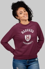 Harvard W Sweatshirt (Replica) - BURGUNDY