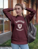 Harvard W Sweatshirt (Replica) - BURGUNDY