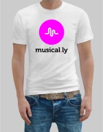 musical.ly t-shirt - WHITE