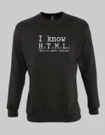 I know HTML Sweatshirt - WHITE