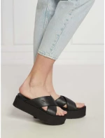 Calvin Klein YW0YW01349-0GT Σανδάλια Flatforms Μαύρα - Μαύρο
