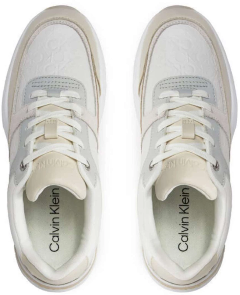 Calvin Klein HW0HW01869-0F9 Γυναικεία Sneakers Εκρού