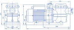 Αντλία Νερού Πισίνας Mini  με προφίλτρο Oxygon Mini Pump Series 0,50hP έως 1,2hP 0,75 hP