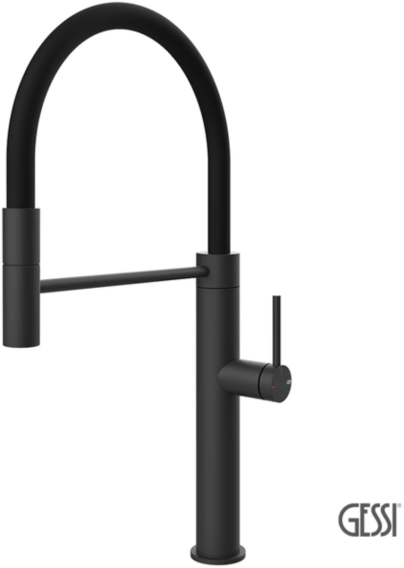 Μπαταρία Νεροχύτη 316 KITCHEN, GESSI Black Matt