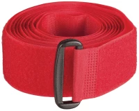 Ζώνη Hook+Loop Με Θηλειά Κόκκινο 220cm 38mm