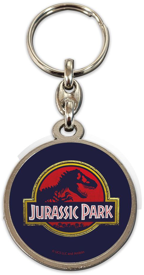 Jurassic Park Metal Keychain Movie Logo 7 cm