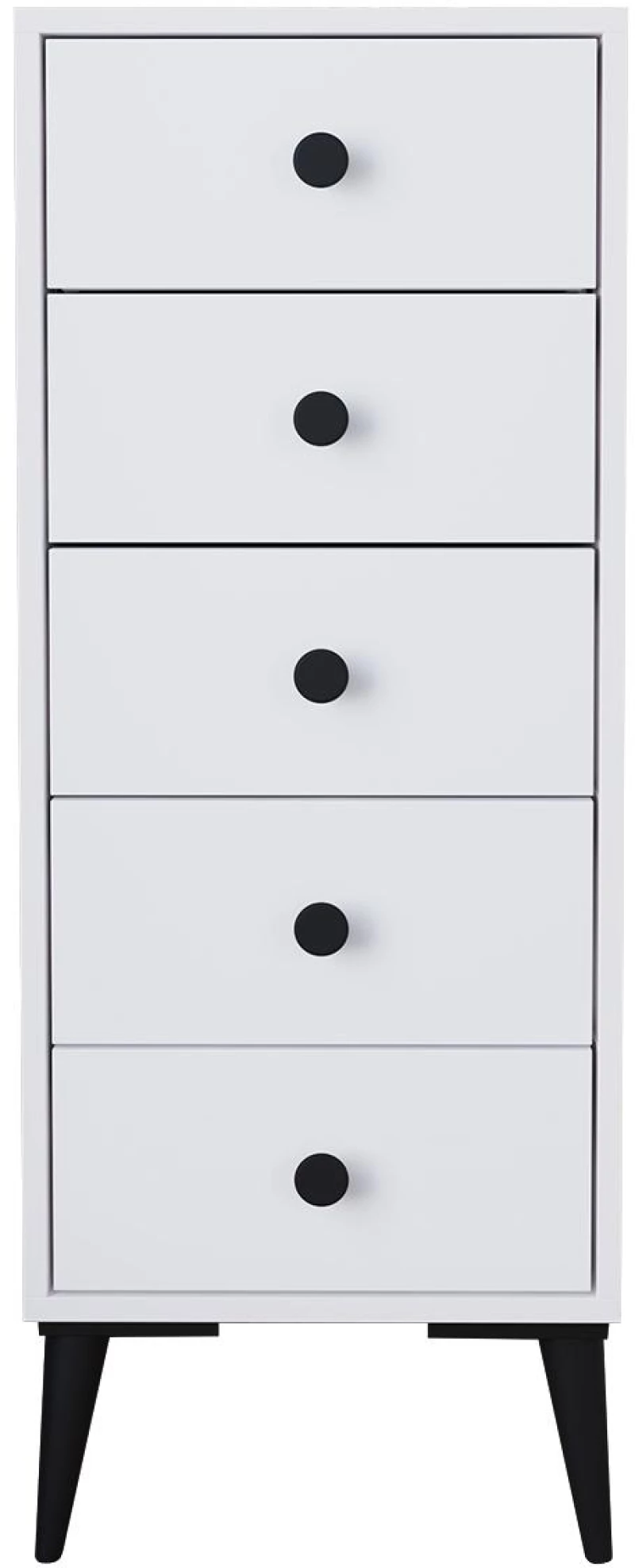 Συρταριέρα ArteLibre AMARI Λευκό Μοριοσανίδα 43x43x114cm