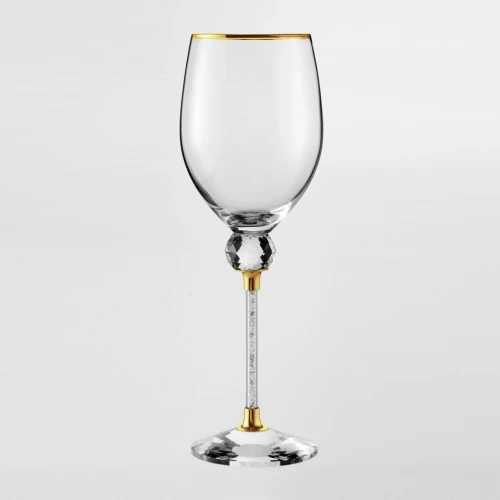 ΠΟΤΉΡΙ ΚΟΛΩΝΆΤΟ ΚΡΑΣΙΟΎ ΜΕ ΚΡΎΣΤΑΛΛΟ ΚΑΙ  ΧΡΥΣΌ ΔΕΣΙΜΟ