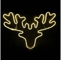 Χριστουγεννιάτικος Τάρανδος NEON LED IP44 60.5X42CM X083001414 ACA X083001414 Κίτρινο