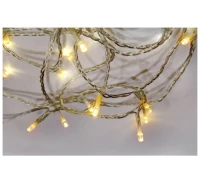 Λαμπάκια 100 Μini LED Πρόγραμμα και Σταθερά Διάφανο Καλώδιο Θερμό Φως IP44 30-111009 Lumen 30-111009 Διάφανο