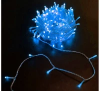 Λαμπάκια 200 Μini LED Πρόγραμμα και Σταθερά Διάφανο Καλώδιο Μπλε IP44 30-11249 Lumen 30-11249 Διάφανο