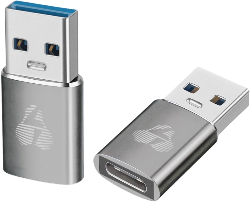 POWERTECH αντάπτορας USB 3.0 σε USB-C PTR-0147  10 Gbps  60W  γκρι