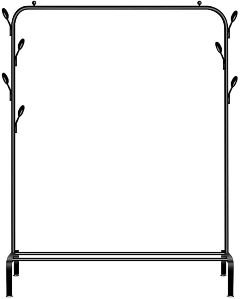 HOME USE κρεμάστρα δαπέδου HUH-0179  μεταλλική  110x40x150cm  μαύρη