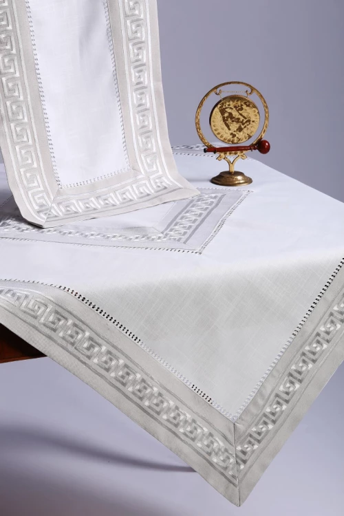 Τραπεζομάντηλο 17056 (180cm x 350cm) γκρί - -