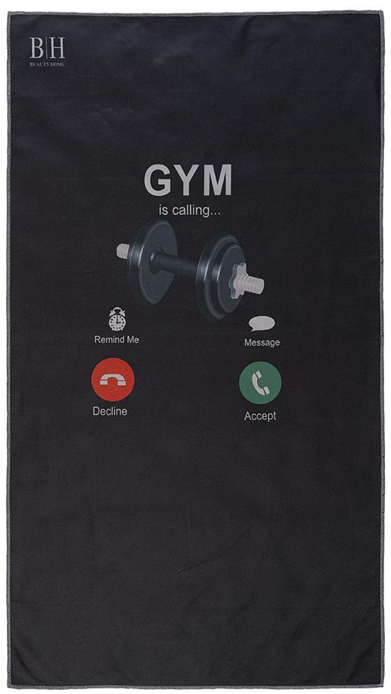 Πετσέτα γυμναστηρίου Art 2245 50x90 Μαύρο,Γκρι   - -