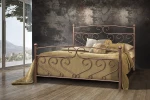 Μεταλλικό κρεβάτι Metal Casa Κως Μαύρο 100 x 200