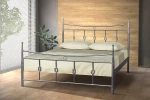 Μεταλλικό κρεβάτι Metal Casa Λεωνίδιο Μαύρο 100 x 200