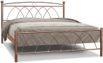 Μεταλλικό κρεβάτι Metal Casa Μύκονος Γκρι  110 x 200