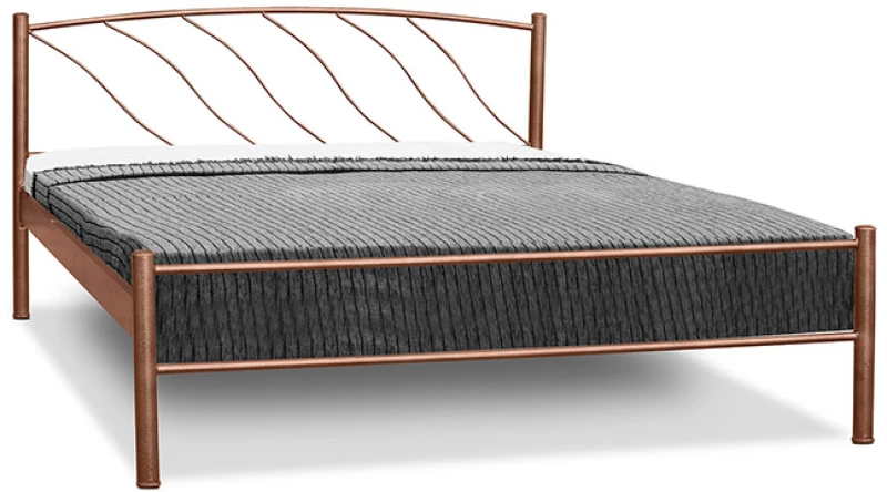 Μεταλλικό κρεβάτι Metal Casa Κύμα Γκρι 110 x 200