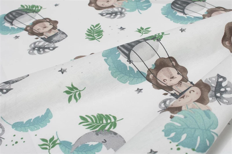 Πάνα Χασέ bebe Lion 533 80X80 Sky Blue 100% Cotton - -