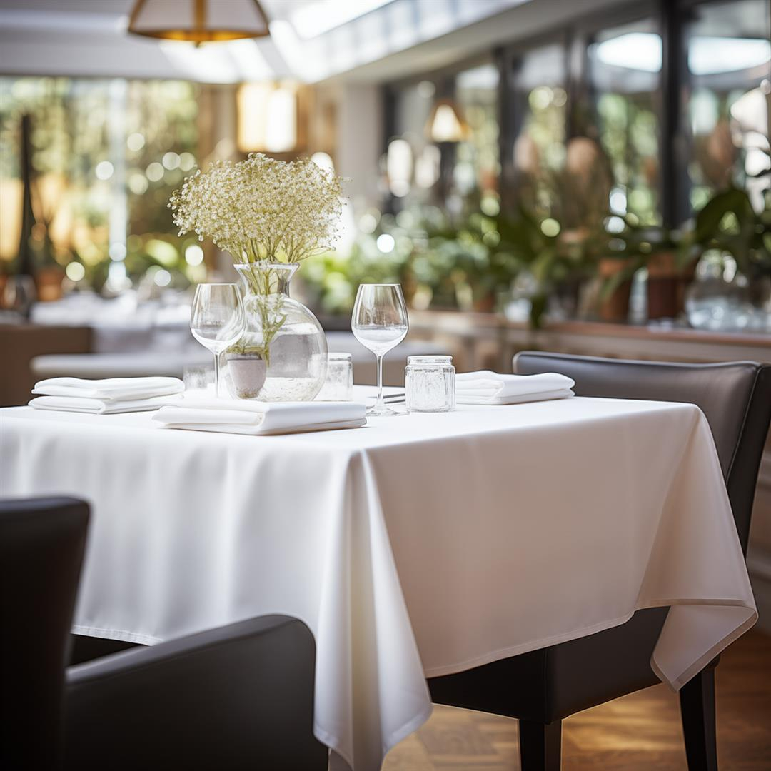 Τραπεζομάντηλο επαγγελματικό Stain 150x230 Λευκό   - -