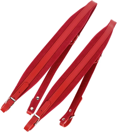 Musicland AS-65 Pro Accordion Straps - Small, Red