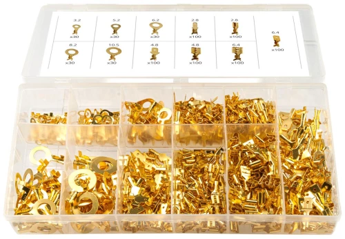 AMIO ΦΙΣΑΚΙΑ/ΑΚΡΟΔΕΚΤΕΣ ΚΑΛΩΔΙΩΝ ΑΡΣΕΝΙΚΑ/ΘΗΛΥΚΑ/ΜΑΤΙΟΥ ΣΕ ΚΑΣΕΤΙΝΑ AMIO - 750 ΤΕΜ. 03032/AM