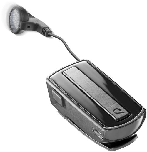 CELLULAR LINE 118043 Clip Bluetooth Ακουστικό Hands-Free Μαύρο