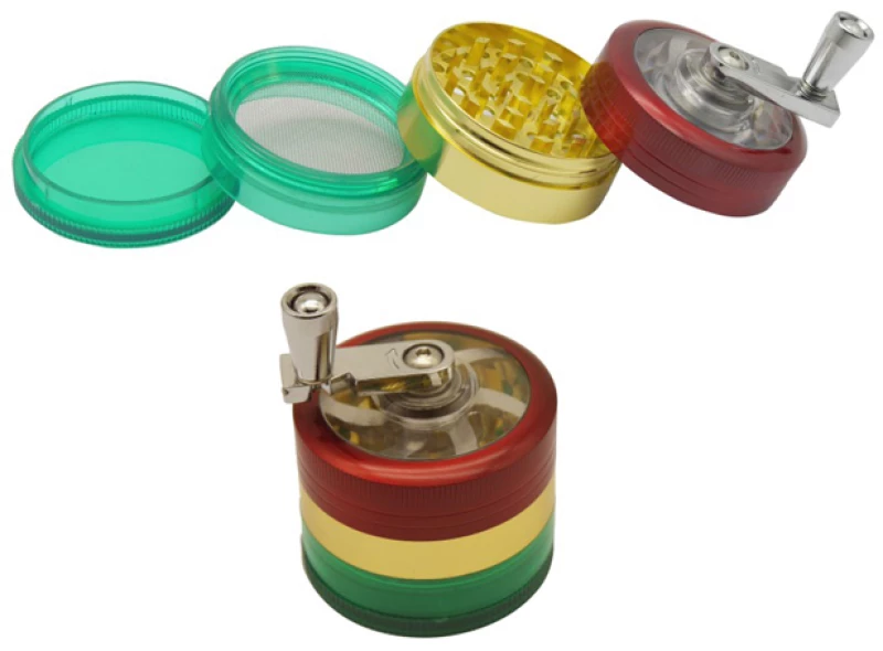 Μύλος Grinder Τρίφτης Αλουμινίου Rasta 51mm - 4 Parts