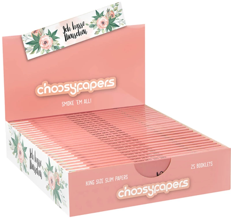 Choosypapers Χαρτάκια King Size Slim 32φ. - Love and Hate