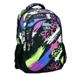 Σακίδιο πλάτης οβαλ No Fear fluo prints 348-31031