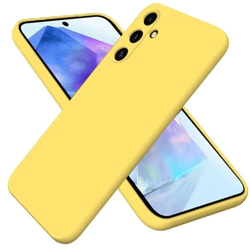 Θήκη Silky And Soft για Samsung Galaxy A55 - Κίτρινο