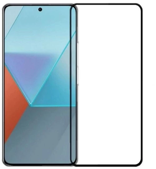 3D Tempered Glass Full Cover & Full Glue για Xiaomi Redmi Note 13 - Μαύρο
