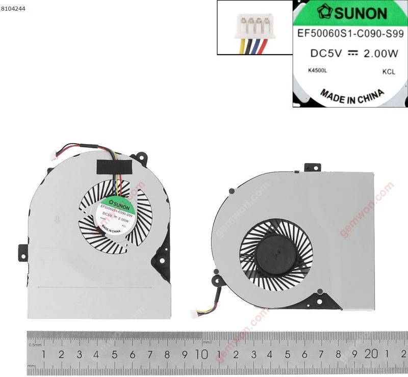 Fan Ανεμιστηράκι ASUS X452 X450C X452EP X452EA 6.5MM