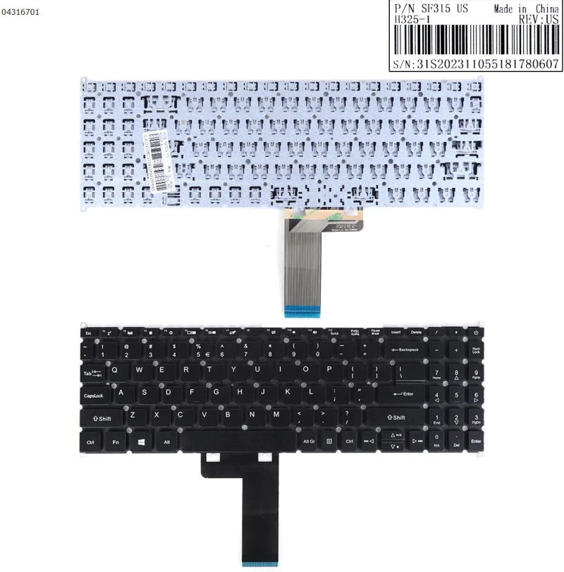 Πληκτρολόγιο Keyboard Acer A515-43 A515-52G A515-54G A515-55G A515-56G