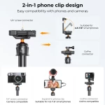 K&F Concept MS-04 Tripod For Cameras, Action Cameras, Phone with Bluetooth Remote Control (KF09.127)
