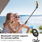 K&F Concept MS-04 Tripod For Cameras, Action Cameras, Phone with Bluetooth Remote Control (KF09.127)