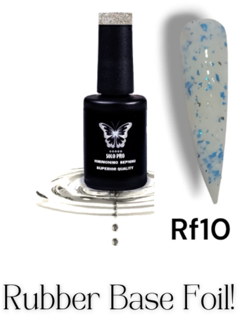 RUBBER BASE SOLO PRO- WHITE BLUE FOIL FR10 12 ML