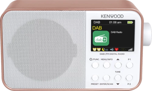 KENWOOD PORTABLE DAB/BT ROZE-GOLD/WHITE CR-M30DAB-R